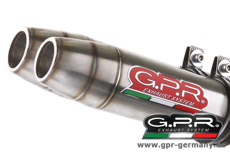 GPR DEEPTONE INOX DUCATI MONSTER 1100 2009/10 2in2  DUAL KOMPLETTANLAGE MIT KAT